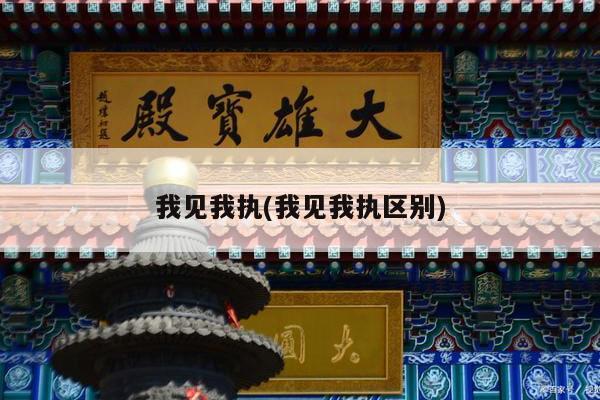 我见我执(我见我执区别)