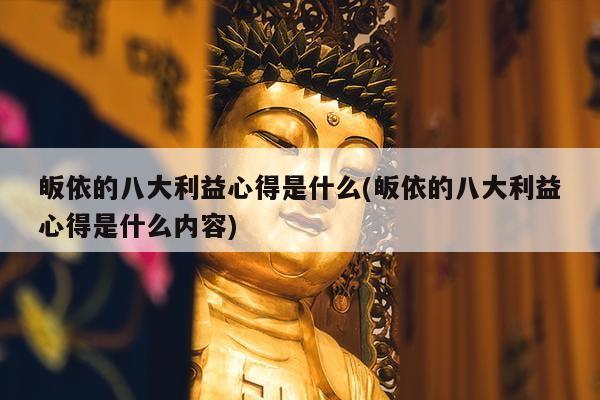 皈依的八大利益心得是什么(皈依的八大利益心得是什么内容)