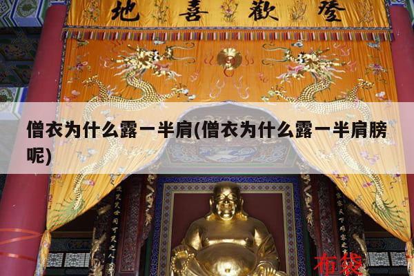 僧衣为什么露一半肩(僧衣为什么露一半肩膀呢)