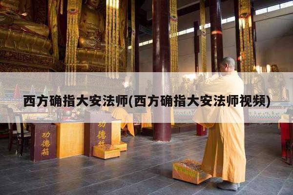 西方确指大安法师(西方确指大安法师视频)